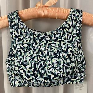 Brand New Zella Teal Dynamic Print Sports Bra